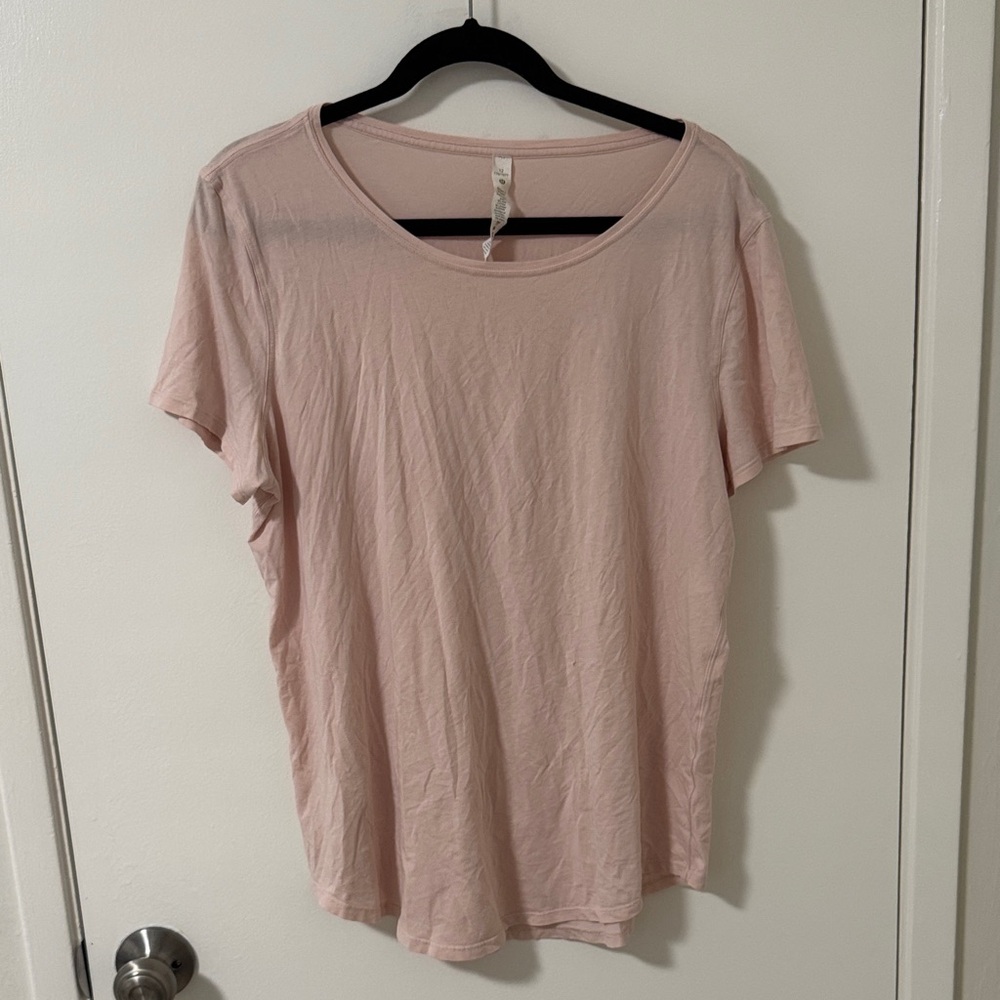 Lululemon Athletica Light Pink Short Sleeve Tee